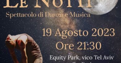 “Le Notti”, spettacolo di danza e musica il 19 agosto a Cagliari